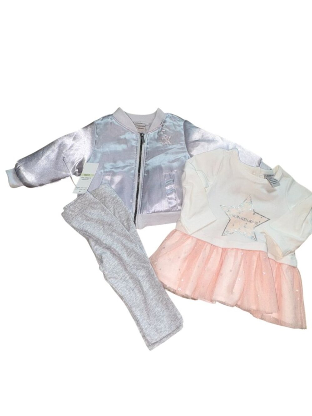 Calvin Klein Jeans Infant 3 Piece Outfit-3-6 Months-NWT